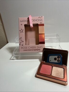 Natasha Denona rose cheek duo cream blush and highlighter. Brand new